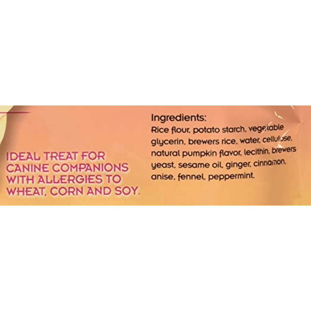 NPIC Twistix Pumpkin Spice Flavor Dog Treat — back view