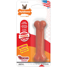 Nylabone Bacon Flavored Power Chew Bone Brown
