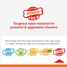 Nylabone Power Action Ridges Bone Chew Toy For Dogs Natural Red - Image 3