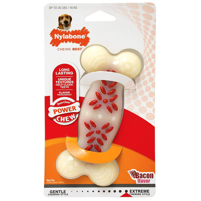 Nylabone Power Action Ridges Bone Chew Toy for Dogs — detail shot