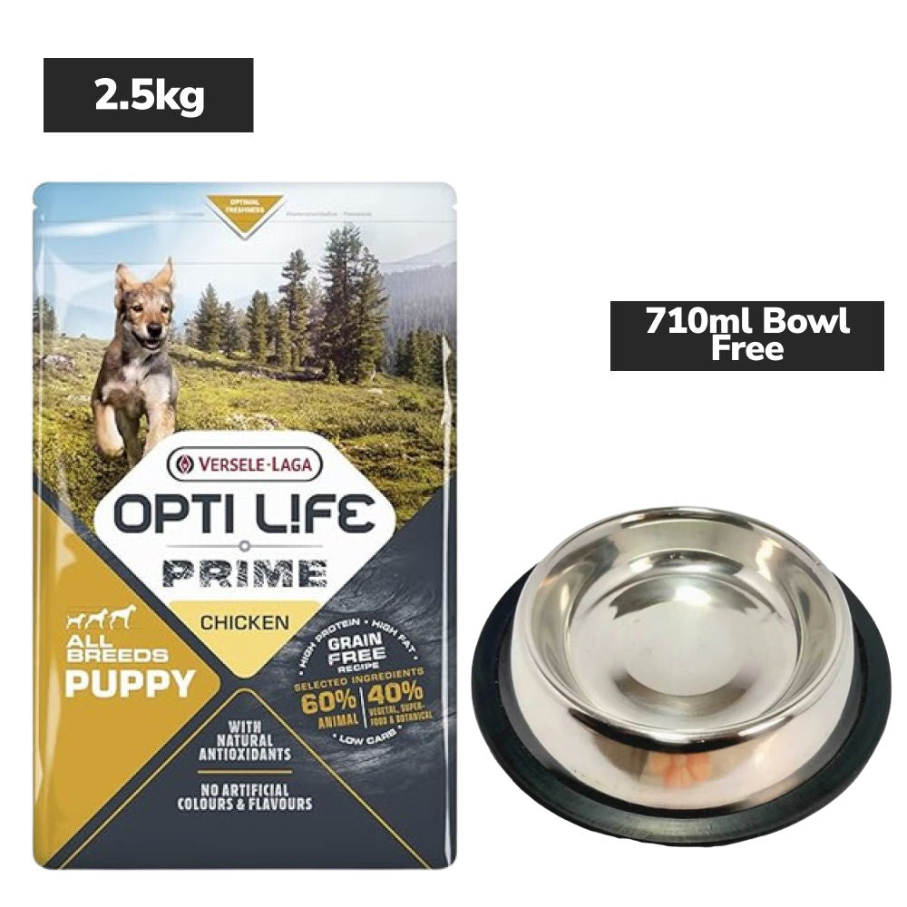 Versele Laga Opti Life Prime Chicken Puppy Dog Dry Food — back view