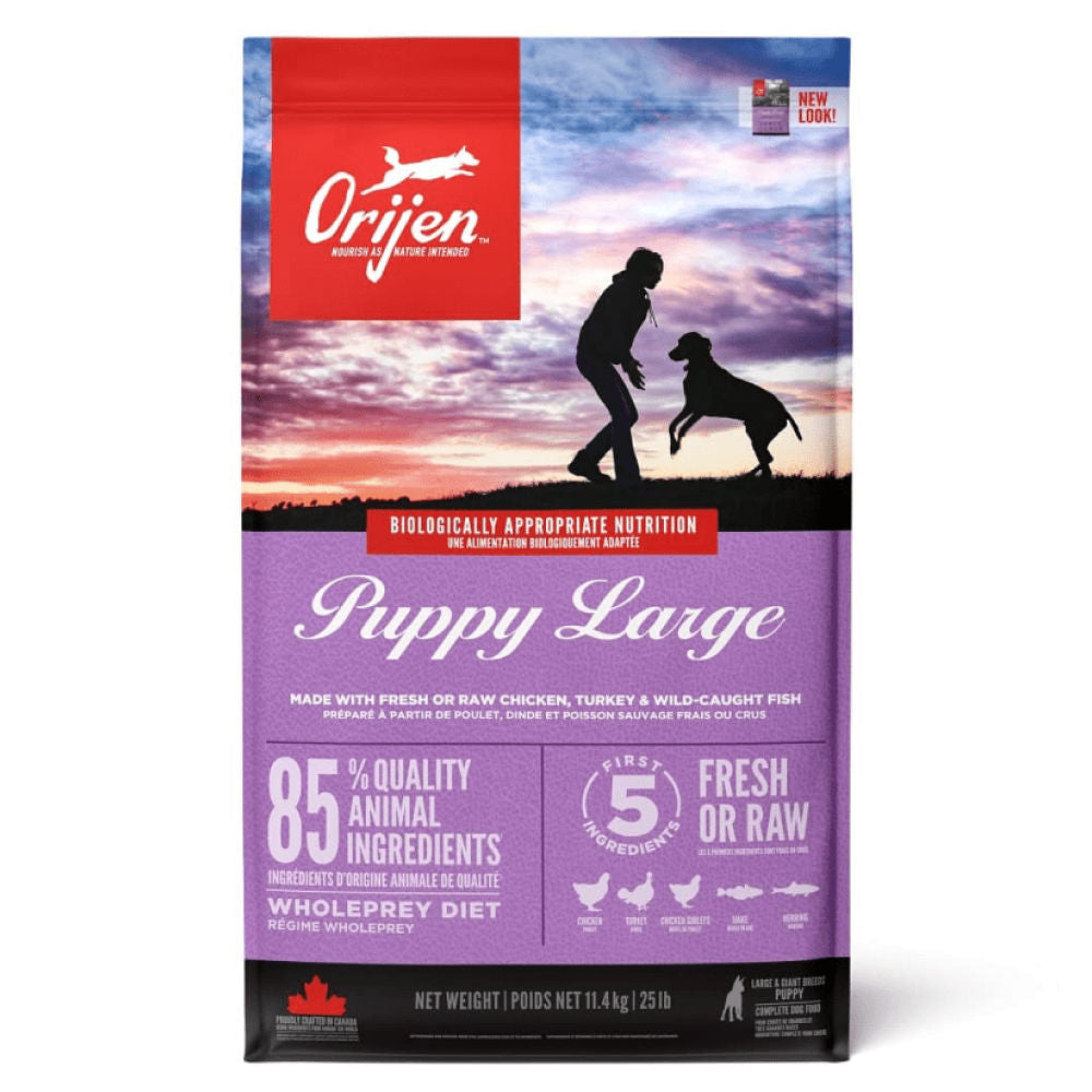 Orijen Large Puppy Dry Food — detail shot