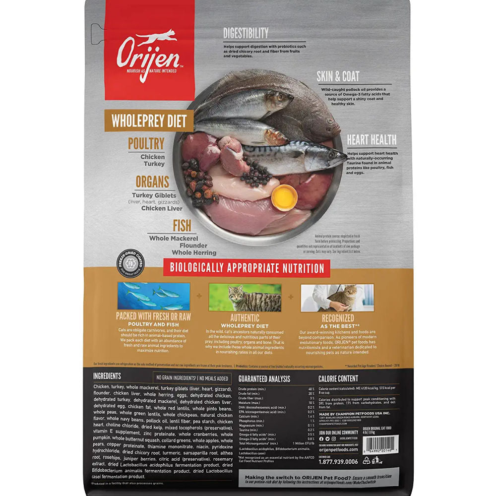 Orijen Original Cat & Kitten Dry Food — side view