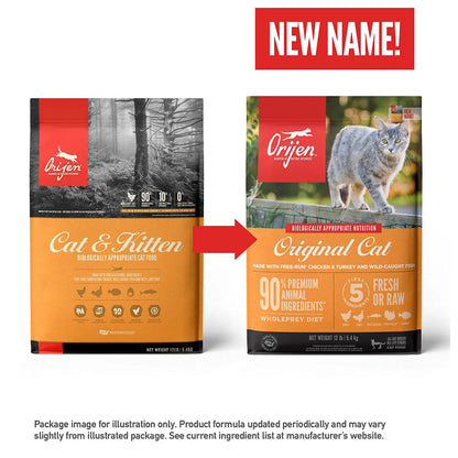 Orijen Original Cat & Kitten Dry Food — back view