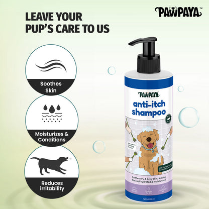 Pawpaya Anti Itch Shampoo for Dogs — back view