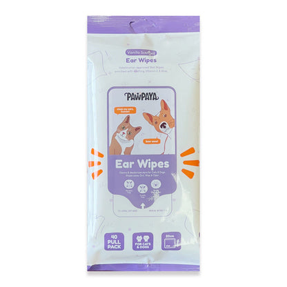 Pawpaya Ear Wipes for Dogs and Cats — in use