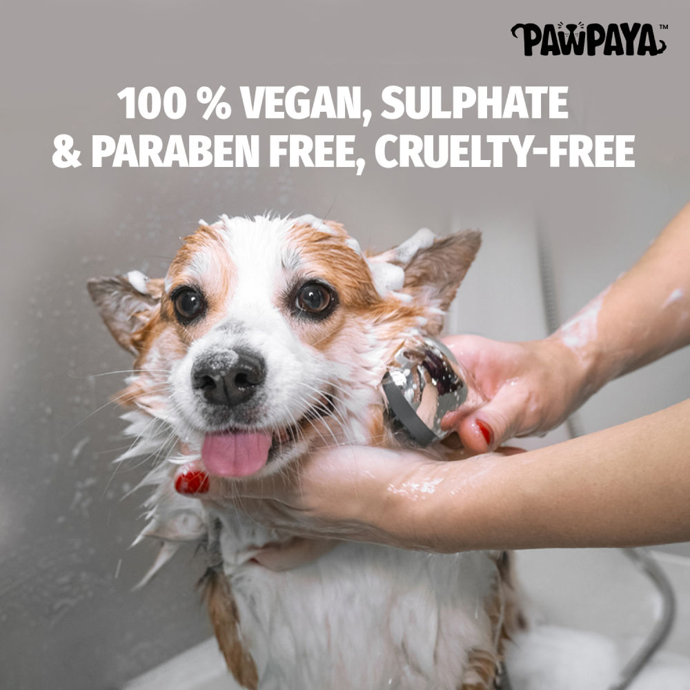 Pawpaya Long Coat Shampoo for Dogs — back view