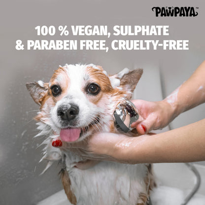 Pawpaya Long Coat Shampoo for Dogs — back view