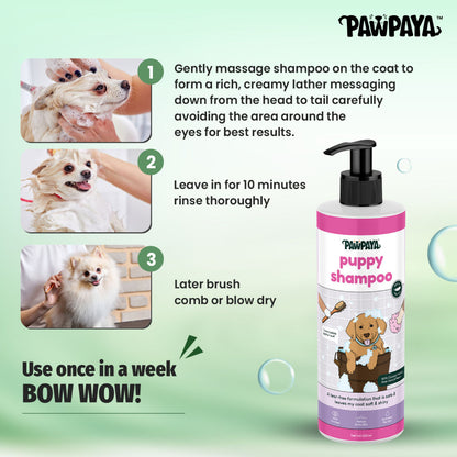 Pawpaya Puppy Shampoo for Dogs — detail shot