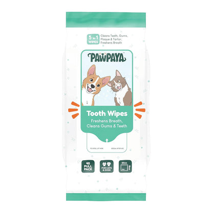 Pawpaya Tooth Wipes For Dogs And Cats