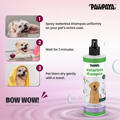 Pawpaya Waterless Shampoo for Dogs — detail shot