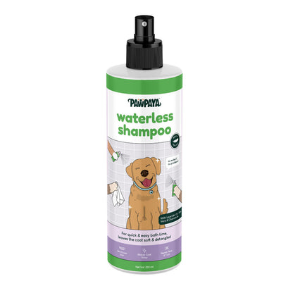 Pawpaya Waterless Shampoo for Dogs — in use