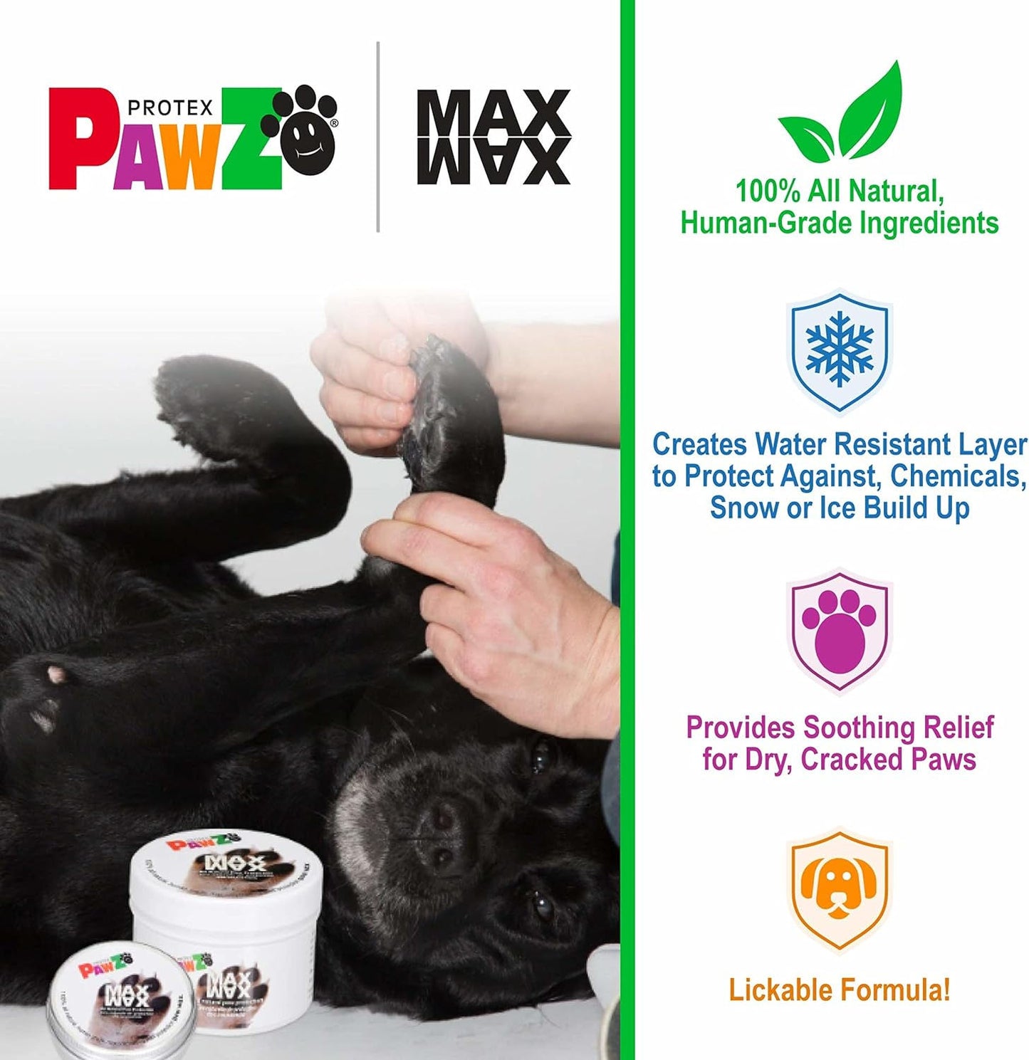 PawZ MaxWax Paw Balm for Dogs — detail shot