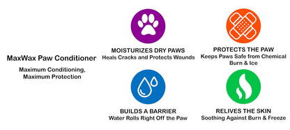 PawZ MaxWax Paw Balm for Dogs — in use