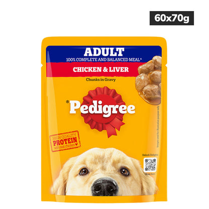 pedigree-chicken-liver-chunks-in-gravy-pouch-adult-dog-wet-food 60x70g