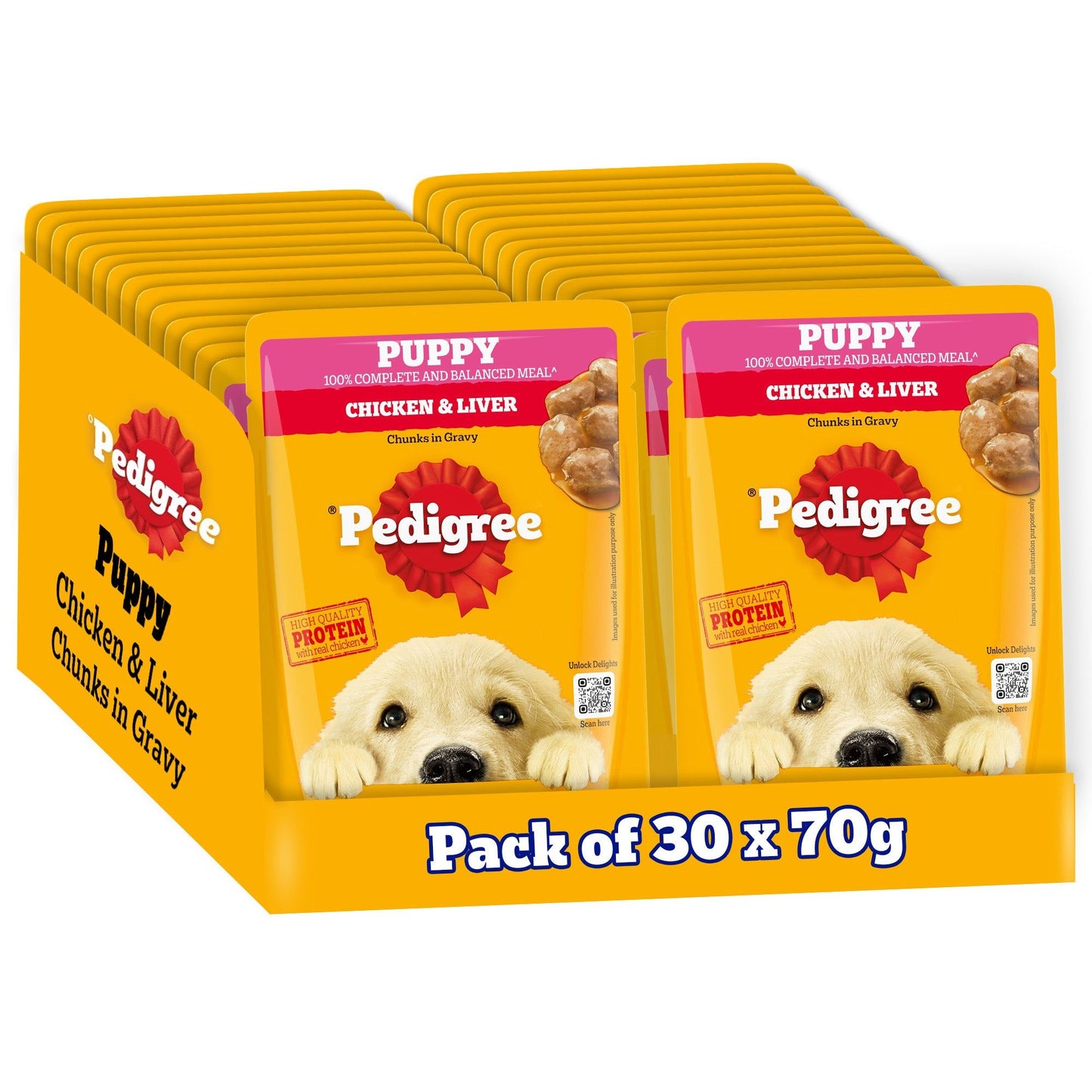 pedigree-chicken-liver-chunks-in-gravy-puppy-wet-dog-food 30x70g