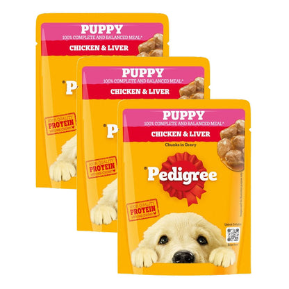 pedigree-chicken-liver-chunks-in-gravy-puppy-wet-dog-food 3x70g