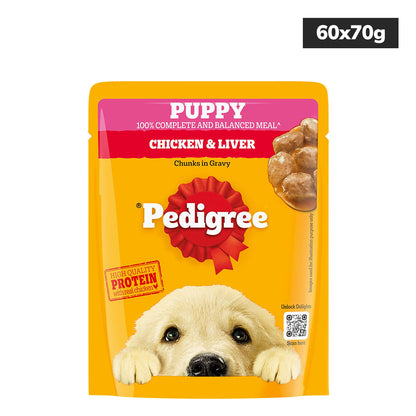 pedigree-chicken-liver-chunks-in-gravy-puppy-wet-dog-food 60x70g