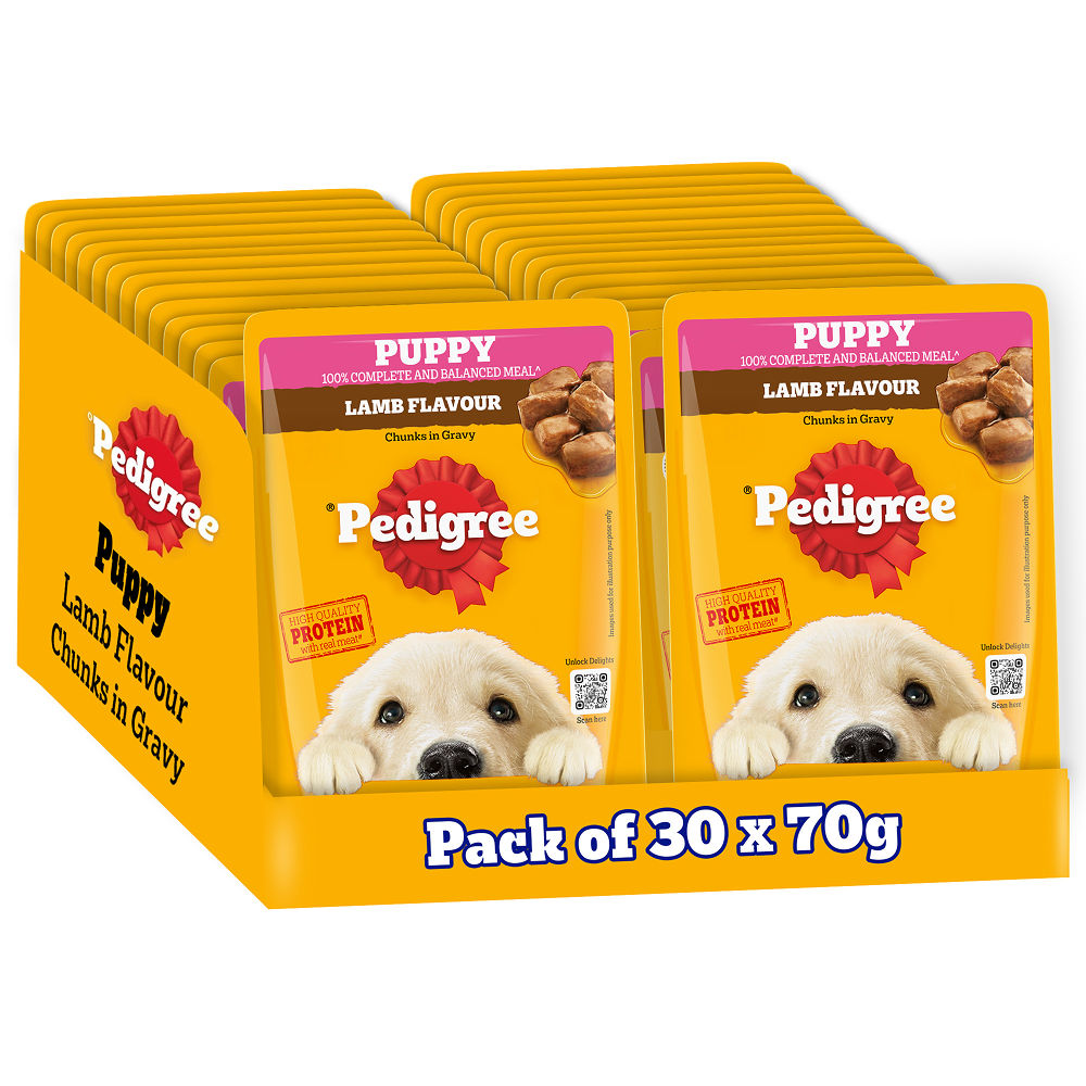 pedigree-lamb-flavour-chunks-in-gravy-puppy-wet-food 30x70g
