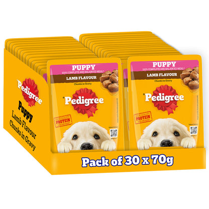 pedigree-lamb-flavour-chunks-in-gravy-puppy-wet-food 30x70g