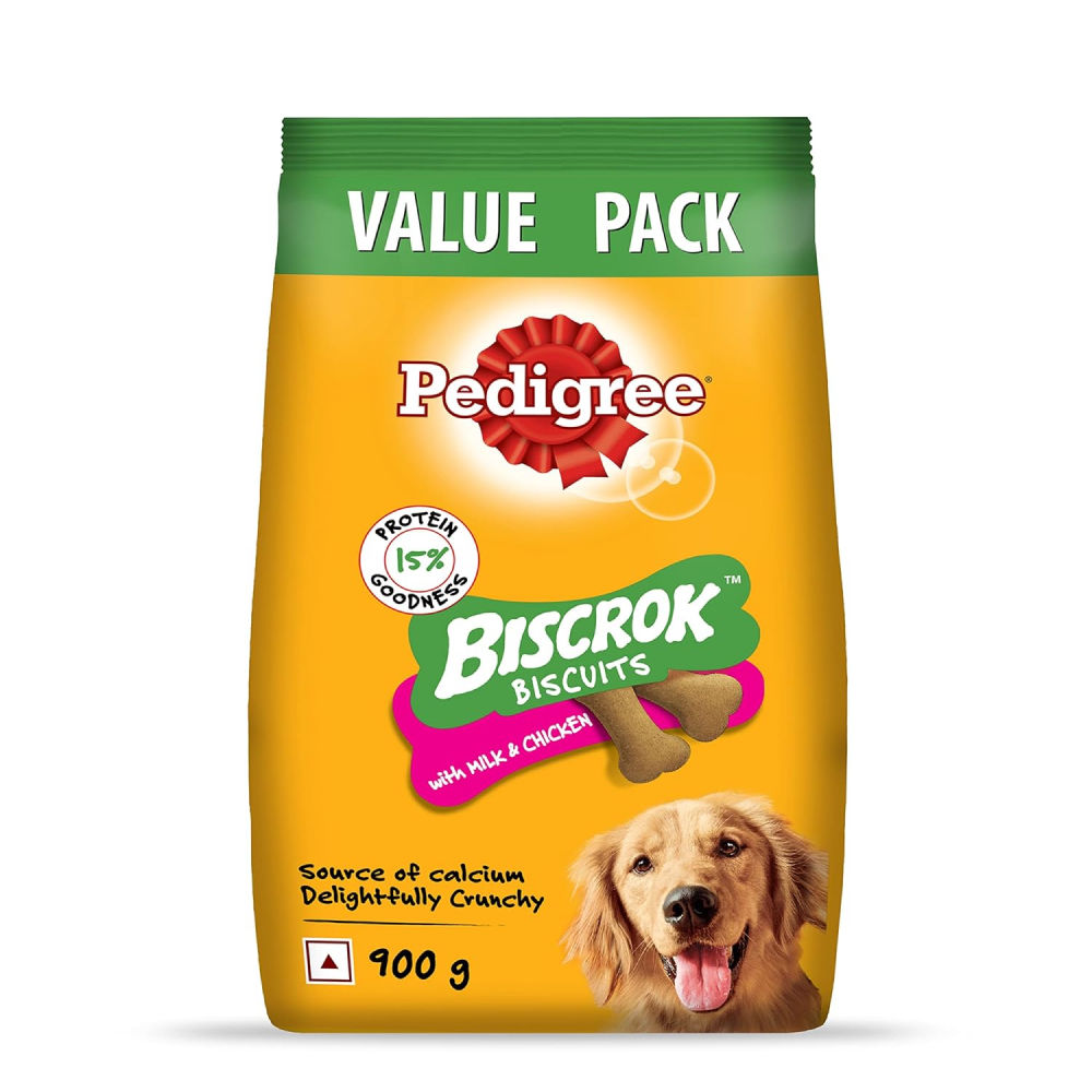 Pedigree Milk and Chicken Flavour Biscrok Biscuits Dog Treats — image 6