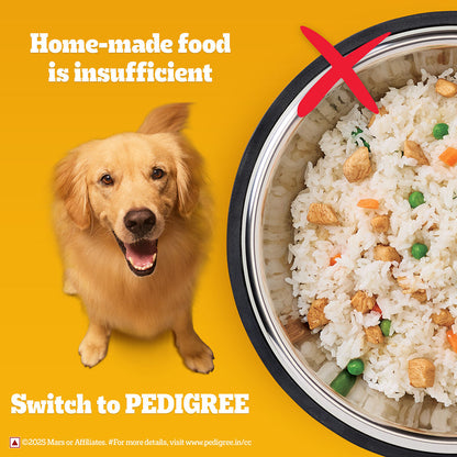 Pedigree 100% Vegetarian Puppy and Adult Veg Dog Dry Food — in use