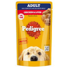 Pedigree Chicken And Liver Chunks In Gravy Adult Dog Wet Food 130G