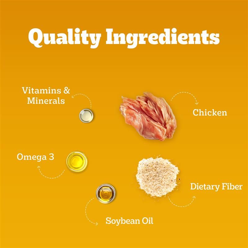 Pedigree Chicken and Liver Chunks in Gravy Pouch Puppy Dog Wet Food — detail shot