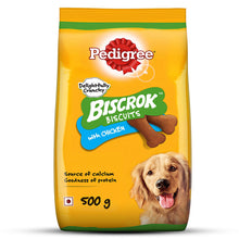 Pedigree Chicken Flavour Biscrok Dog Biscuits Dog Treats 500G