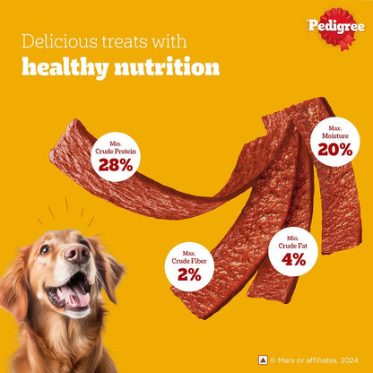 Pedigree Grilled Liver Tasty Jerky Dog Treat — back view