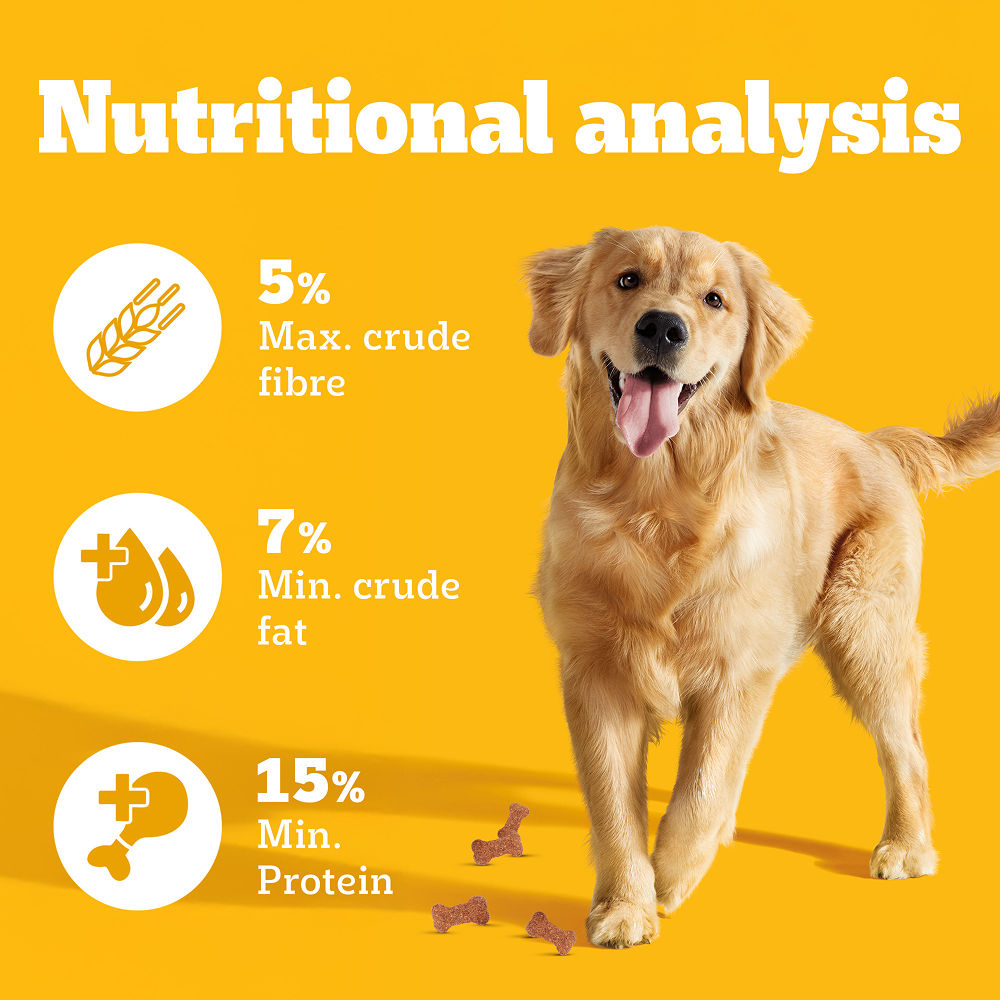 Pedigree Lamb Flavour Biscrok Biscuits Dog Treats — detail shot