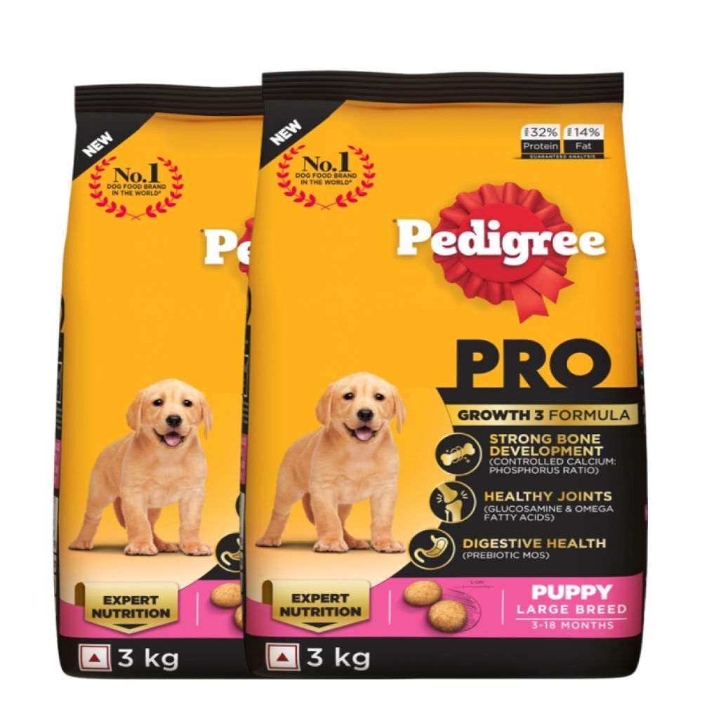 pedigree-pro-expert-nutrition-dry-dog-food-for-large-breed-puppy 6kg (2x3kg)