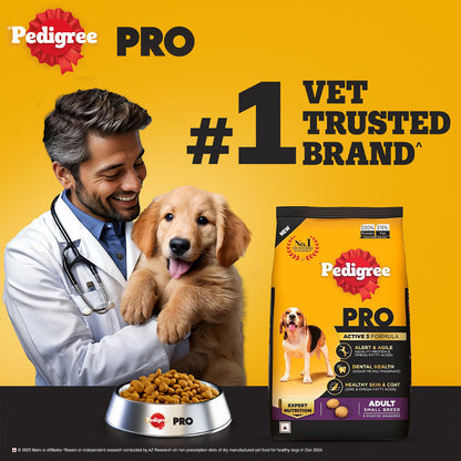 Pedigree PRO Expert Nutrition Adult Dog Dry Food for Small Breed — side view