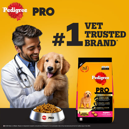 Pedigree PRO Expert Nutrition for Large Breed Puppy (3 to 18 Months) Dog Dry Food — side view