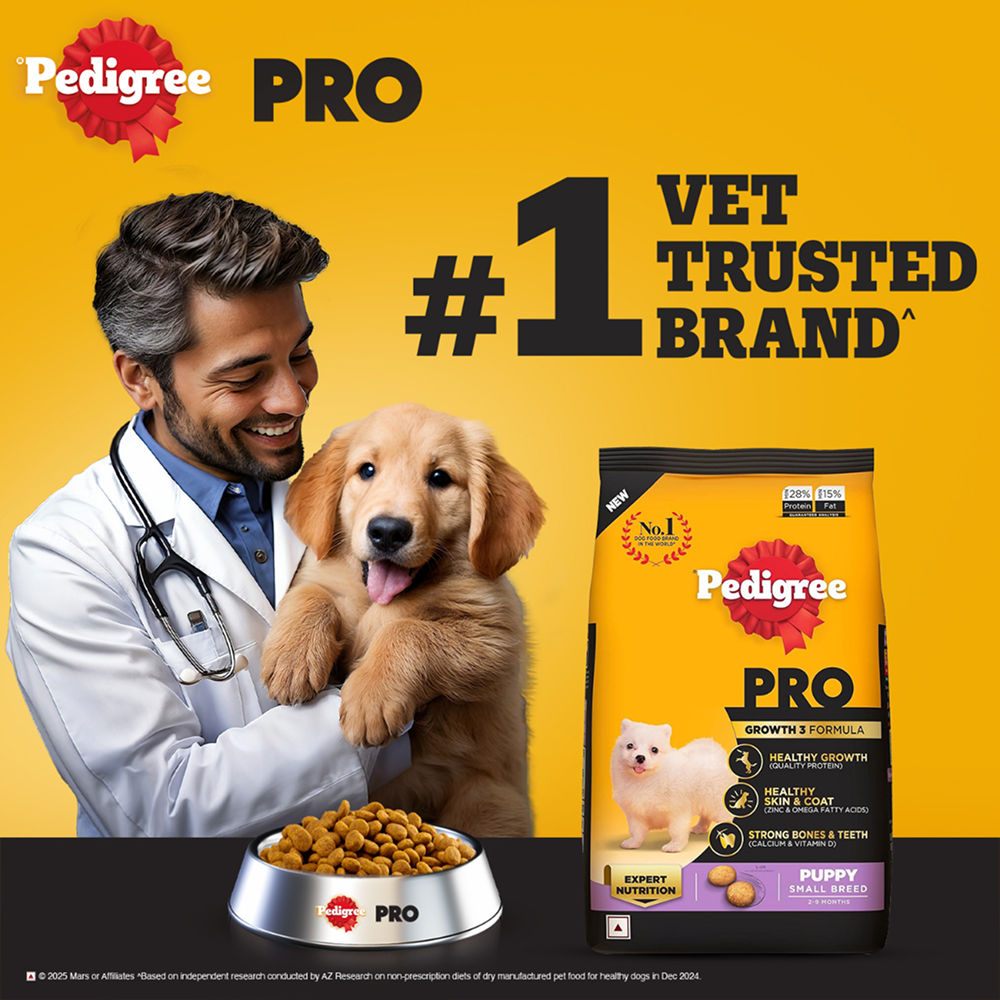 Pedigree PRO Expert Nutrition Small Breed Puppy (2 to 9 Months) Dry Food — side view