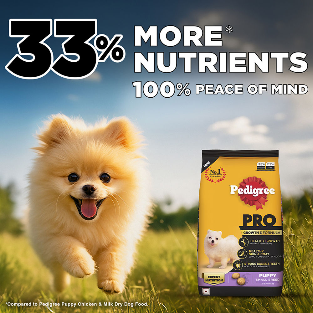 Pedigree PRO Expert Nutrition Small Breed Puppy (2 to 9 Months) Dry Food — back view