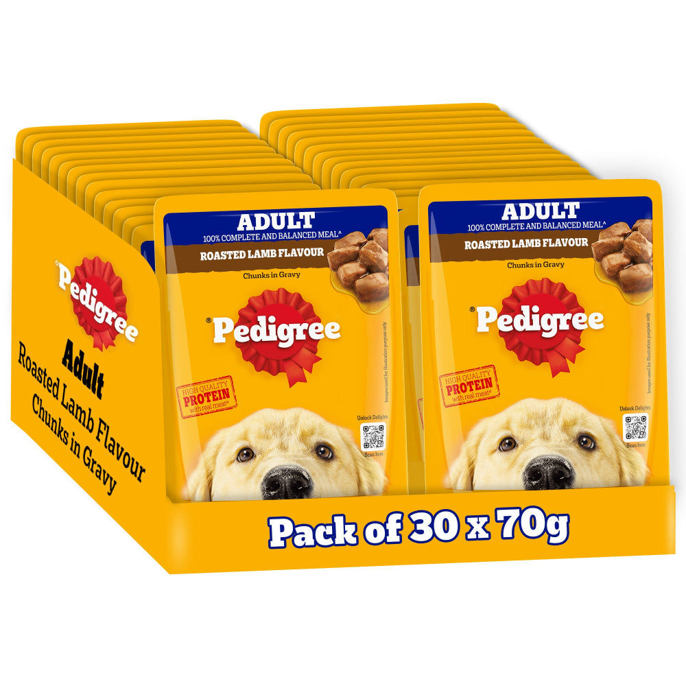 Pedigree Roasted Lamb Flavour Chunks in Gravy Adult Dog Wet Food — image 6