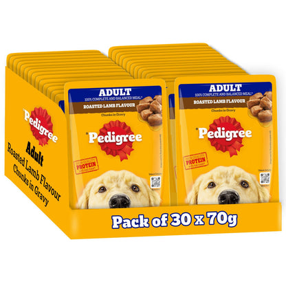 Pedigree Roasted Lamb Flavour Chunks in Gravy Adult Dog Wet Food — image 6