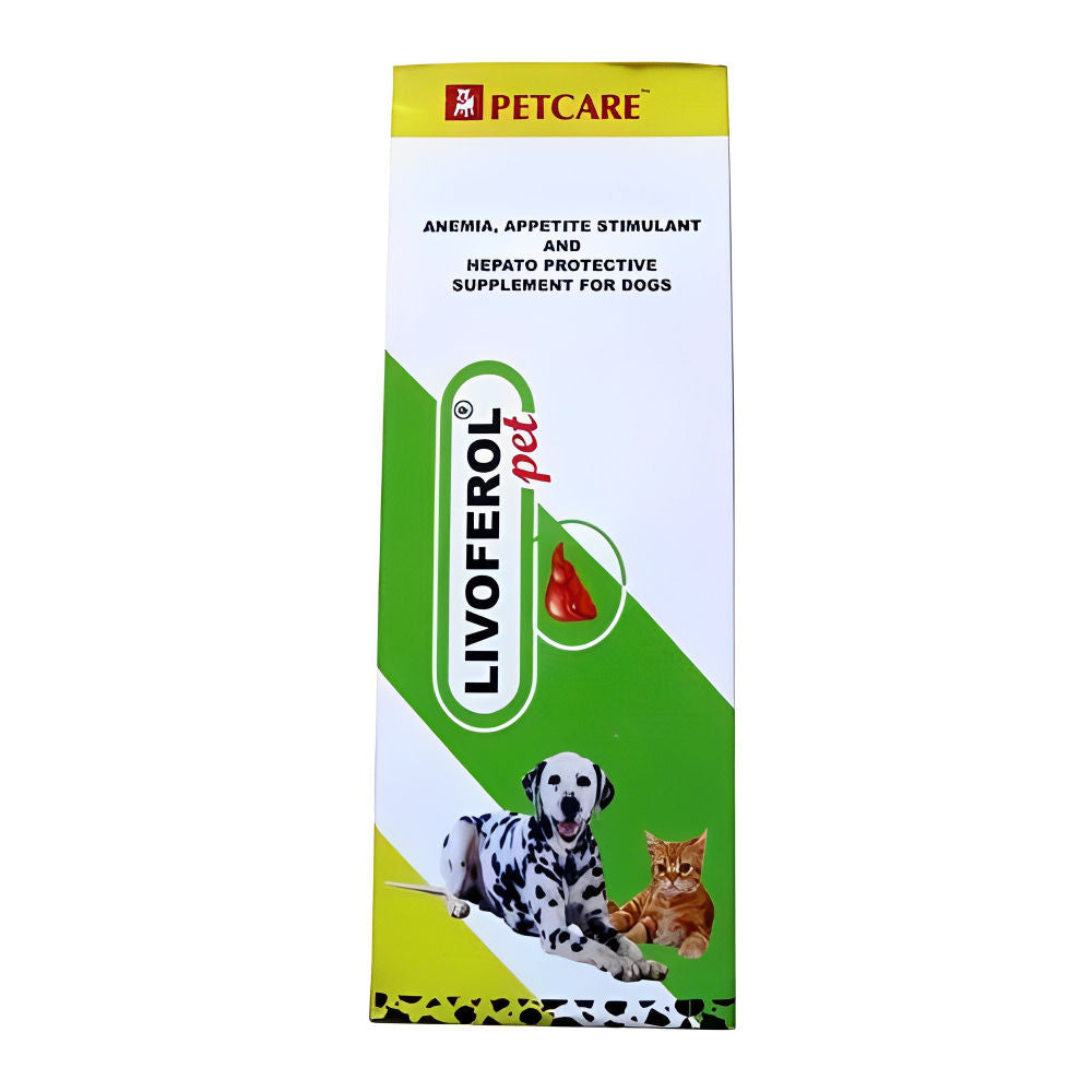 Petcare Livoferol Liver Tonic Appetite Booster for Dogs and Cats — side view