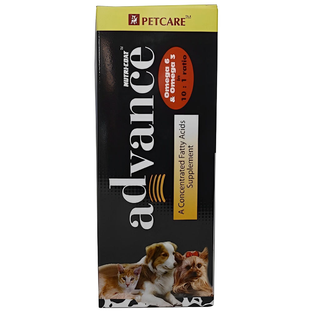 Petcare Nutricoat Advance Omega 3 + 6 Syrup for Dogs and Cats — side view