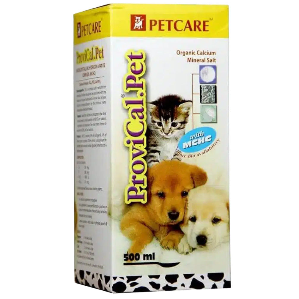 Petcare Provical Pet Calcium Supplement Syrup for Dogs and Cats — detail shot
