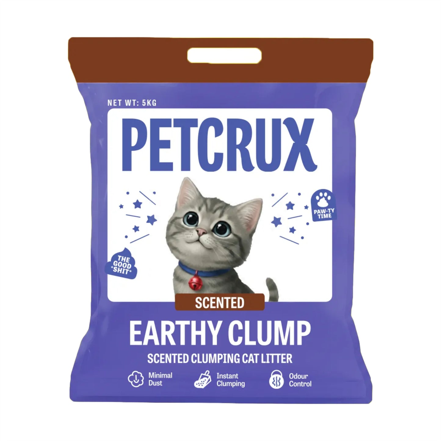 petcrux-earthy-clump-unscented-cat-litter 5kg
