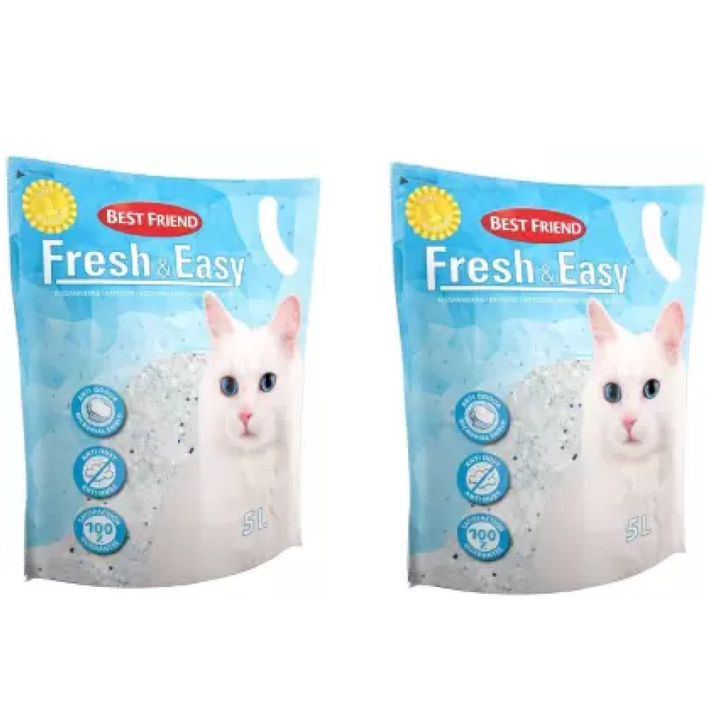 Petcrux Best Friend Unscented Fresh & Easy Silica Cat Litter — back view
