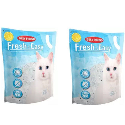 Petcrux Best Friend Unscented Fresh & Easy Silica Cat Litter — back view