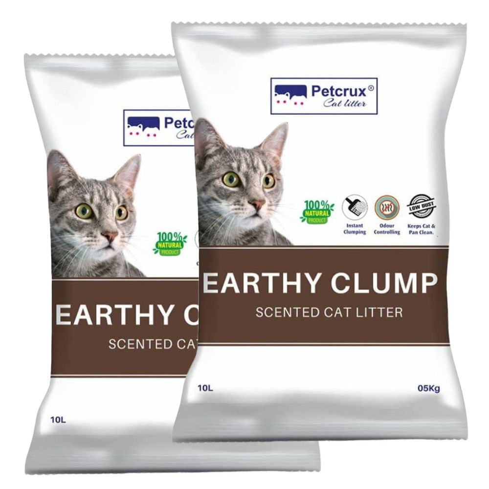 Petcrux Earthy Clump Scented Cat Litter — detail shot