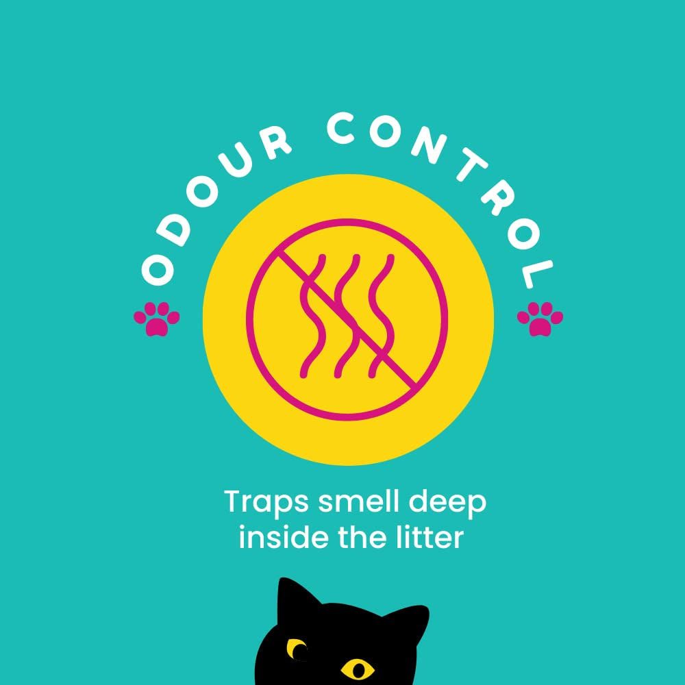 Petcrux Eco Clump Bentonite Unscented Cat Litter — side view