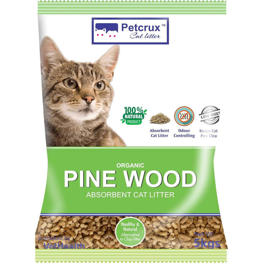 Petcrux Exclusive Organic Pine Wood Scented Cat Litter
