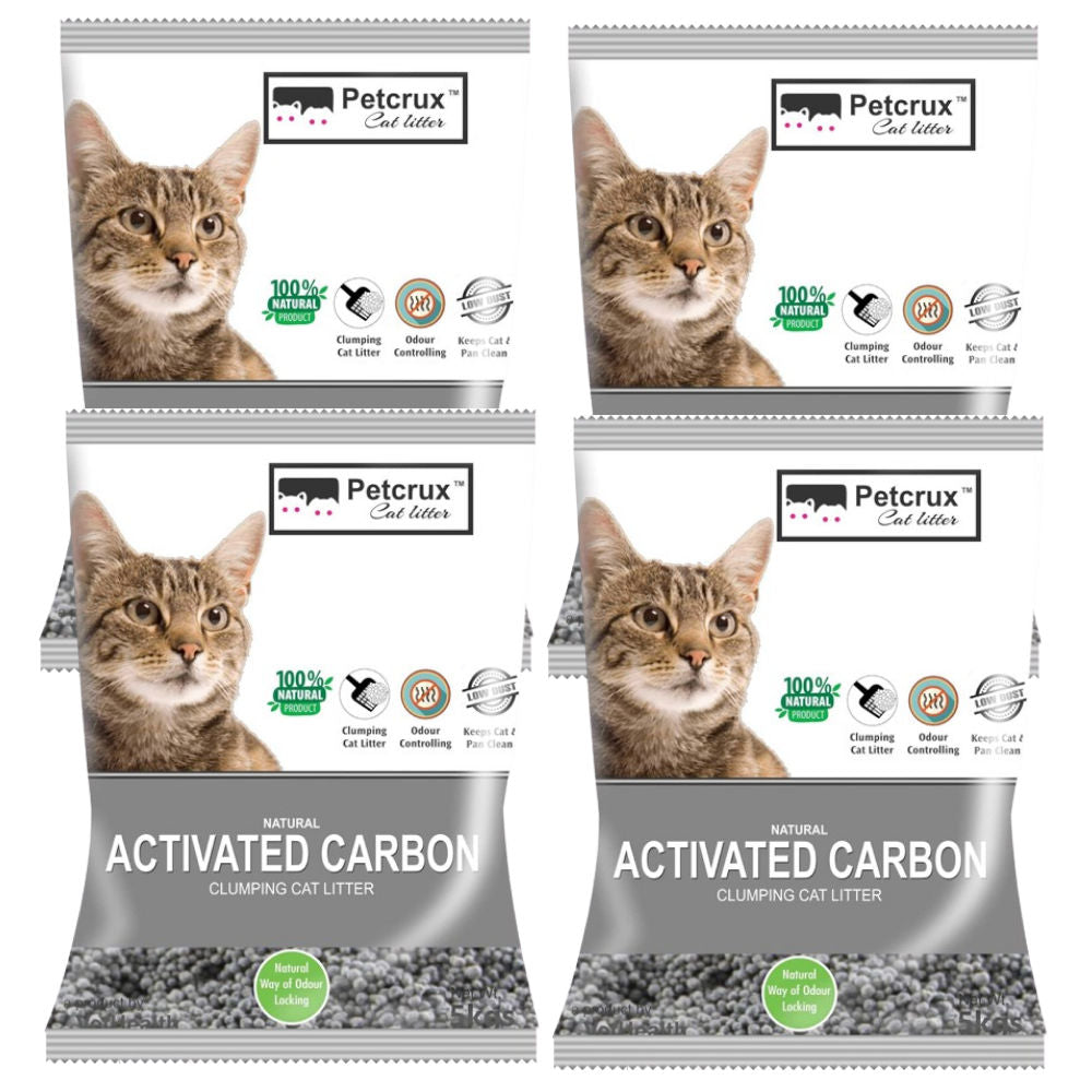 PetCrux Exclusive Scoopable Unscented Natural Activated Carbon Cat Litter — detail shot