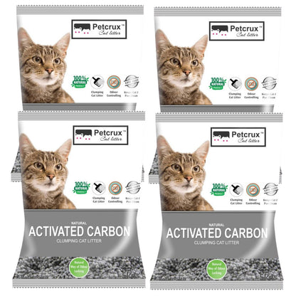 PetCrux Exclusive Scoopable Unscented Natural Activated Carbon Cat Litter — detail shot