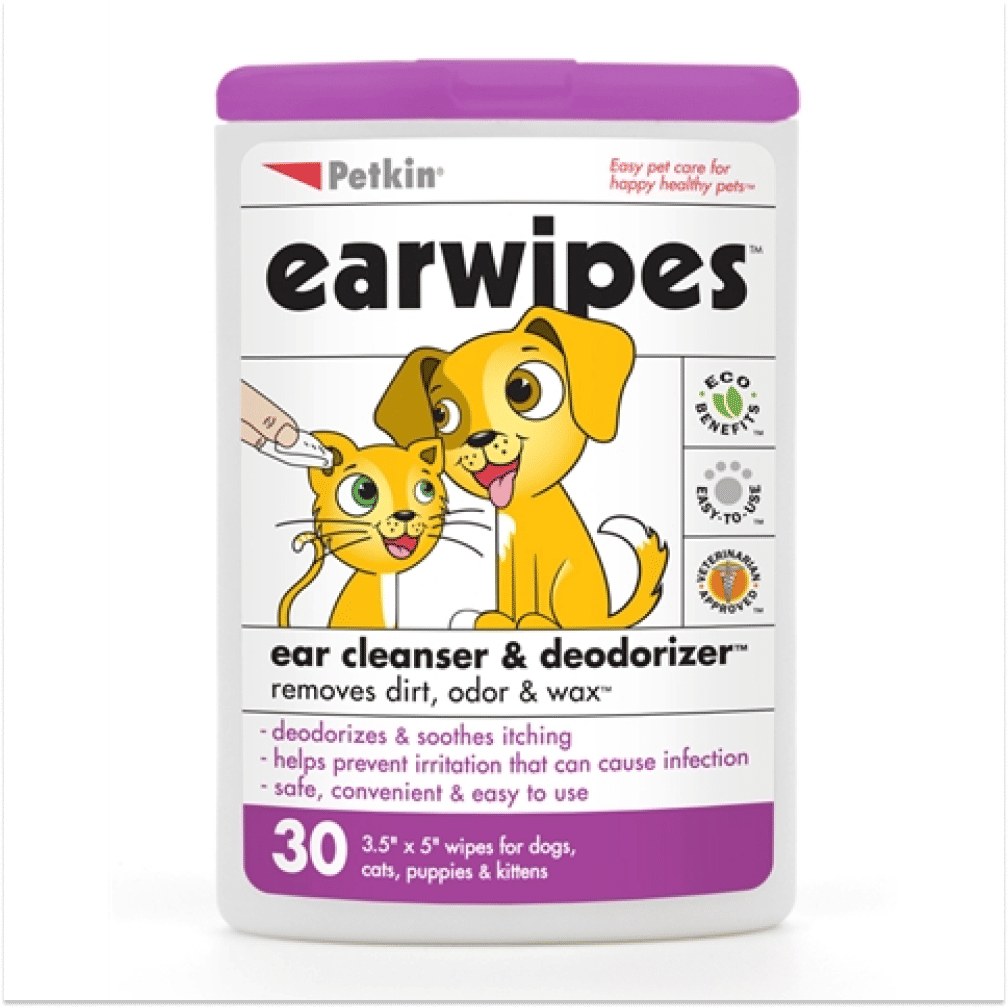 Petkin Ear Wipes For Dogs And Cats